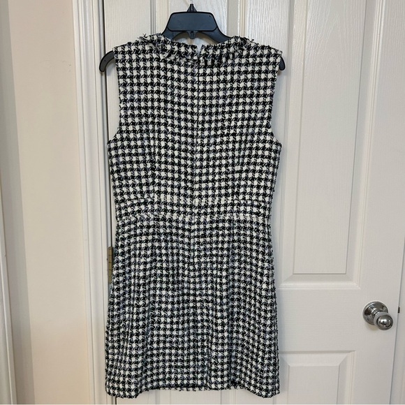 Veronica Beard Julie Sleeveless Tweed Dress in Blue/Pinegrove Multi Size 6 - Picture 13 of 14